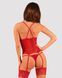 Прозорий корсет Obsessive Lacelove corset M/L Red, мереживо, підв&rsquo;язки для панчіх в інтим-бутику EroticToys