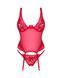 Прозорий корсет Obsessive Lacelove corset M/L Red, мереживо, підв&rsquo;язки для панчіх в інтим-бутику EroticToys
