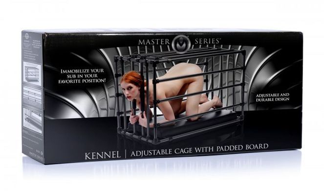 Міцна розбірна клітка для покарань Kennel Adjustable Bondage Cage &mdash; купити в інтим-бутику EroticToys
