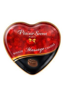 Масажна свічка-серце Plaisirs Secrets Chocolate (35 мл) &mdash; купити в інтим-бутику EroticToys