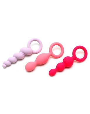 Набір анальних іграшок Satisfyer Plugs (set of 3) - Booty Call, макс. діаметр 3 см &mdash; купити в інтим-бутику EroticToys