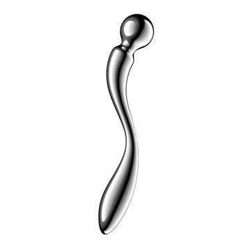 Металевий дилдо Satisfyer Star Force 2, двосторонній, можна нагрівати та охолоджувати &mdash; купити в інтим-бутику EroticToys