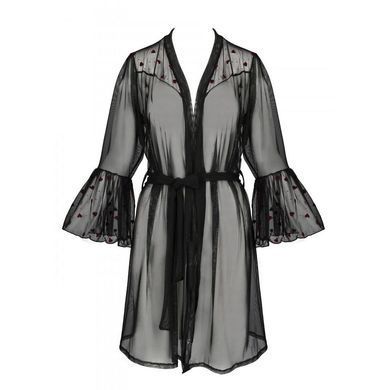 Повітряний пеньюар Passion LOVELIA PEIGNOIR L/XL, black &mdash; купити в інтим-бутику EroticToys