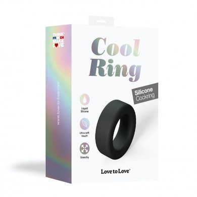 Ерекційне кільце широке Love To Love COOL RING - BLACK ONYX &mdash; купити в інтим-бутику EroticToys