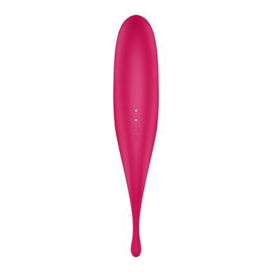 Вібратор для клітора з вакуумною стимуляцією Satisfyer Twirling Pro Red &mdash; купити в інтим-бутику EroticToys