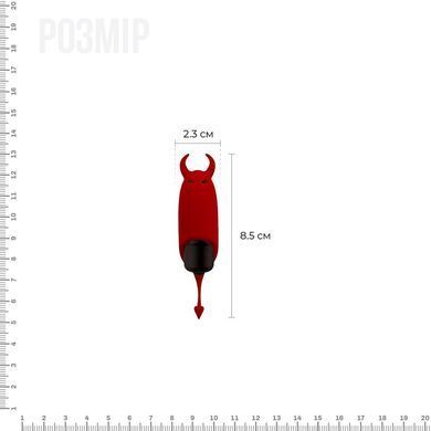 Віброкуля Adrien Lastic Pocket Vibe Devol з хвостиком і ріжками &mdash; купити в інтим-бутику EroticToys