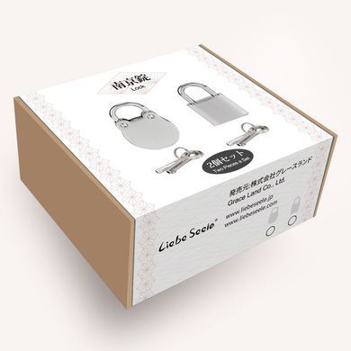 Замочок Liebe Seele Regular Padlock Silver (2 шт) &mdash; купити в інтим-бутику EroticToys