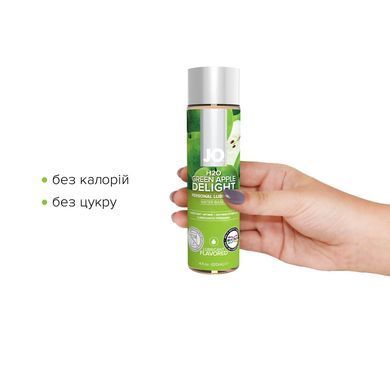 Змазка на водній основі JO H2O &mdash; Green Apple (120 мл) без цукру, рослинний гліцерин &mdash; купити в інтим-бутику EroticToys