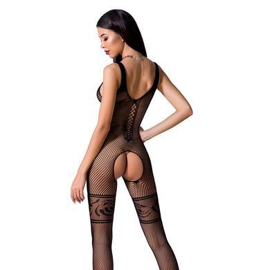 Бодістокінг Passion BS069 black, комбінезон, імітація панчіх і боді &mdash; купити в інтим-бутику EroticToys
