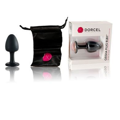 Анальна пробка Dorcel Geisha Plug Ruby M з кулькою всередині, створює вібрації, макс. діаметр 3,2см &mdash; купити в інтим-бутику EroticToys
