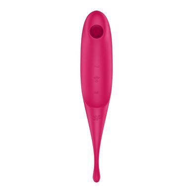 Вібратор для клітора з вакуумною стимуляцією Satisfyer Twirling Pro Red &mdash; купити в інтим-бутику EroticToys