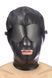 Капюшон для БДСМ зі знімною маскою Fetish Tentation BDSM hood in leatherette with removable mask в інтим-бутику EroticToys