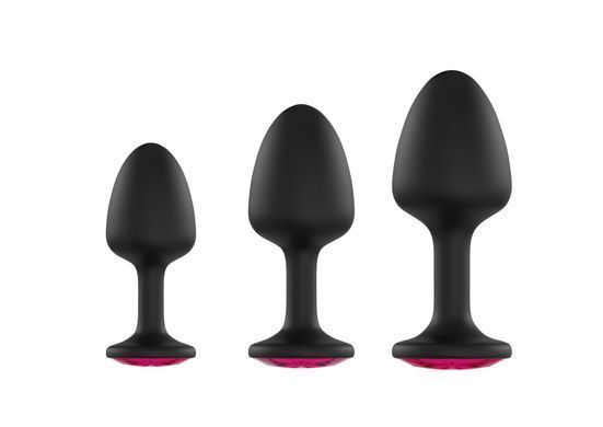 Анальна пробка Dorcel Geisha Plug Ruby M з кулькою всередині, створює вібрації, макс. діаметр 3,2см &mdash; купити в інтим-бутику EroticToys
