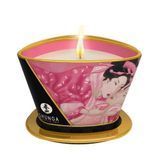 Замовити анонімно: Масажна свічка Shunga Massage Candle &ndash; Rose Petals (170 мл) з афродизіаками