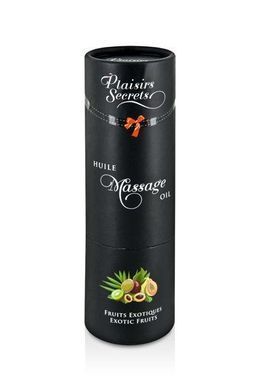 Масажна олія Plaisirs Secrets Exotic Fruits (59мл) з афродизіаками їстівна, подарункове паковання &mdash; купити в інтим-бутику EroticToys