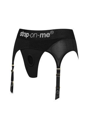 Труси для страпону з підв'язками для панчох Strap-On-Me REBEL HARNESS - L &mdash; купити в інтим-бутику EroticToys