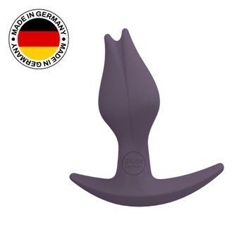 Анальна пробка Fun Factory BOOTIE FEM, фіолетова, у вигляді бутона, діаметр 2,9 см, тонкий обмежувач &mdash; купити в інтим-бутику EroticToys