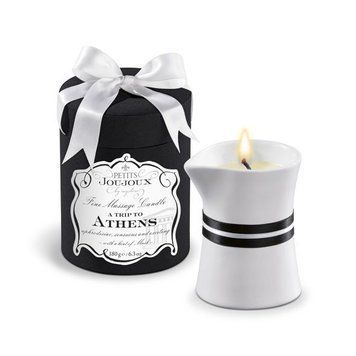 Масажна свічка Petits Joujoux - Athens - Musk and Patchouli (190 г) розкішна упаковка &mdash; купити в інтим-бутику EroticToys