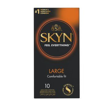 Безлатексні преміум-презервативи SKYN Large 10 шт, збільшений розмір &mdash; купити в інтим-бутику EroticToys