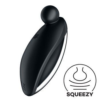 Вібратор для зовнішньої стимуляції Satisfyer Spot On 2 Black, дуже потужний, гнучкий відросток &mdash; купити в інтим-бутику EroticToys