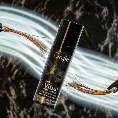 Рідкий вібратор Orgie Sexy Vibe! High Voltage, 15 мл, ефект мурашок + дуже потужна вібрація &mdash; купити в інтим-бутику EroticToys