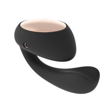 Смарт-вібратор LELO Ida Wave Black, вагінально-кліторальний, технологія WaveMotion, 2 мотори &mdash; купити в інтим-бутику EroticToys
