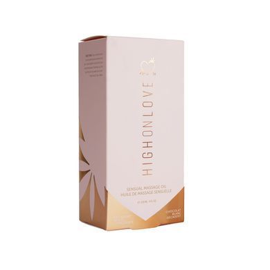 Масажна олія HighOnLove Massage Oil - Decadent White Chocolate (120 мл) з маслом насіння конопель &mdash; купити в інтим-бутику EroticToys