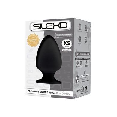 Анальна пробка SilexD (Model 1 size XS) двошарова, силікон + Silexpan, діаметр 4,5 см &mdash; купити в інтим-бутику EroticToys