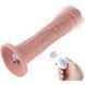 Фалоімітатор 10.2&Prime; з вібрацією для секс-машин Hismith Silicone Dildo with Vibe, KlicLok, пульт ДК в інтим-бутику EroticToys