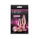 Набір анальних пробок NS Novelties Rear Assets - Tapered Trainer Kit - Rose Gold - Pink в інтим-бутику EroticToys