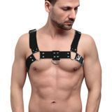 Чоловіча портупея на груди Feral Feelings - Bulldog Harness Black &mdash; купити в інтим-бутику EroticToys