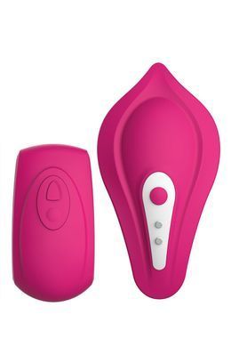 Вібратор у трусики Liebe Panty Vibe Recargable Cerise, нагрів до 39 &deg;C, пульт, трусики S-M в комплекті &mdash; купити в інтим-бутику EroticToys