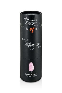 Масажна олія Plaisirs secrets Candy Floss (59 мл) з афродизіаками, їстівна, подарункове паковання &mdash; купити в інтим-бутику EroticToys