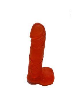 Крафтове мило-член із присоскою Чистий Кайф Red size M, натуральне &mdash; купити в інтим-бутику EroticToys