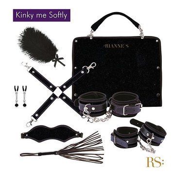 Подарунковий набір для BDSM RIANNE S &mdash; Kinky Me Softly Black: 8 предметів для задоволення &mdash; купити в інтим-бутику EroticToys
