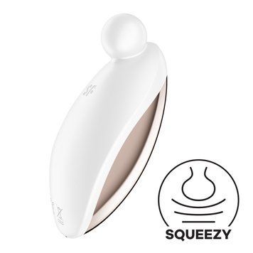 Вібратор для зовнішньої стимуляції Satisfyer Spot On 2 White, дуже потужний, гнучкий відросток &mdash; купити в інтим-бутику EroticToys