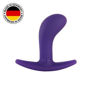 Анальна пробка Fun Factory BOOTIE S, фіолетова, діаметр 2,8 см, тонкий обмежувач &mdash; купити в інтим-бутику EroticToys