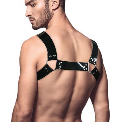 Чоловіча портупея на груди Feral Feelings - Bulldog Harness Black &mdash; купити в інтим-бутику EroticToys