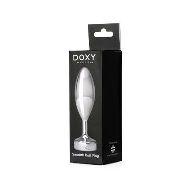 Металева анальна пробка DOXY Butt Plug SMOOTH, гладенька, діаметр 3,3 см &mdash; купити в інтим-бутику EroticToys