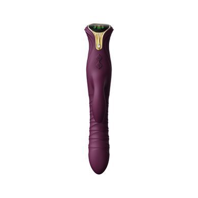 Пульсатор-кролик з вібрацією Zalo Mose Velvet Purple, нагрівання до 42&deg;, кристал Swarovski &mdash; купити в інтим-бутику EroticToys