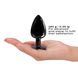 Металева анальна пробка з кристалом Dorcel Diamond Plug Black L в інтим-бутику EroticToys