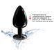 Металева анальна пробка з кристалом Dorcel Diamond Plug Black L в інтим-бутику EroticToys