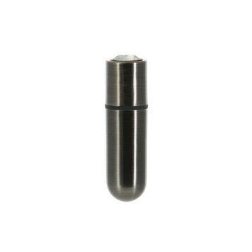 Віброкуля PowerBullet First-Class Bullet 2.5&Prime; з Key Chain Pouch, Gun Metal, 9 режимів вібрації &mdash; купити в інтим-бутику EroticToys
