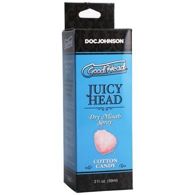 Зволожувальний спрей оральний Doc Johnson GoodHead &ndash; Juicy Head Dry Mouth Spray &ndash; Cotton Candy 59мл &mdash; купити в інтим-бутику EroticToys