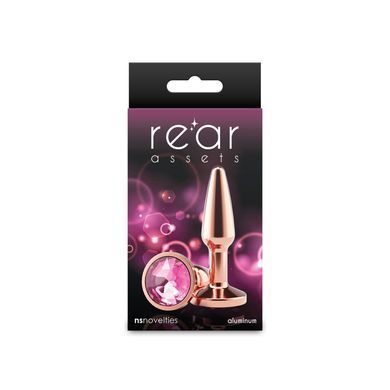Анальна пробка NS Novelties Rear Assets - Tapered - Small - Rose Gold - Pink &mdash; купити в інтим-бутику EroticToys