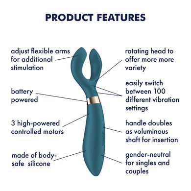 Вібратор для пар Satisfyer Endless Fun Battery Series, три мотора, багатофункціональний &mdash; купити в інтим-бутику EroticToys