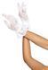 Короткі рукавички Leg Avenue Floral lace wristlength gloves White в інтим-бутику EroticToys