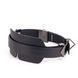 Маска на очі LOCKINK Blindfold Kit, чорна, натуральна шкіра, регульований обсяг в інтим-бутику EroticToys
