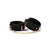 Замовити анонімно: Поножі Liebe Seele Boudoir Amor Ankle Cuffs Black, знімний з&rsquo;єднувальний ланцюжок