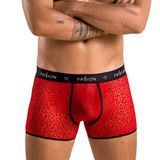 Замовити анонімно: Чоловічі прозорі боксери Passion 046 SHORT PARKER L/XL Red, сітка, під леопард